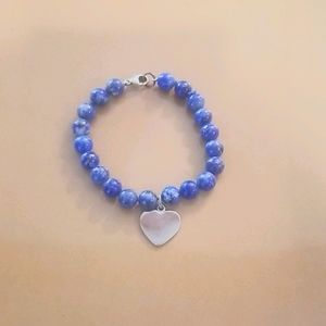 Earth Blue Beaded Bracelet